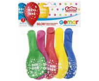 Opakowanie Balony Sto Lat, kolorowe MIX 30cm 5szt