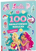 Okładka książki Barbie dreamtopia 100 Brokatowych naklejek