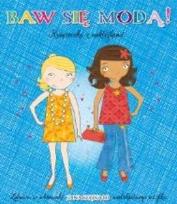 Okładka książki Baw się modą z naklejkami. Niebieska