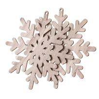 Opakowanie Baza drewniana - śnieżynki 15cm 2szt