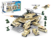 Opakowanie Baza wojskowa w czołgu pojazdy żołnierze