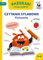 Okładka książki Bazgraki czytają sylabami. Czytanie sylabowe. Ćw.