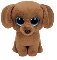 Opakowanie Beanie Boos DOUGIE - brązowy pies-jamnik średni