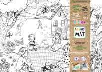 Opakowanie Biała mata Strigo Funny Mat Wiosna 48x33.5 cm