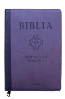 Okładka książki Biblia pierwszego Kościoła fiolet. z paginatorami