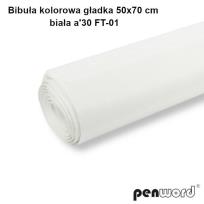 Opakowanie Bibuła kolorowa gładka biała 50x70cm 30 arkuszy