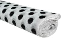 Opakowanie Bibuła marszczona 50x200 kropki czarne na białym 10 rolek