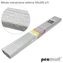 Opakowanie Bibuła marszczona srebrna 50x200 (5szt)