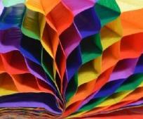 Opakowanie Bibuła przestrzenna tęczowa 23x33cm