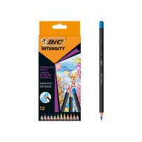 Opakowanie BIC Intensity Premium Watercoloour Kredki ołówkowe Pudełko 12szt