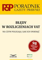 Okładka książki Błędy w rozliczeniach VAT