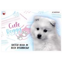 Opakowanie Blok rysunkowy A4/20K biały Cute Doggy (20szt)