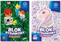 Opakowanie Blok rysunkowy A4/20K Pixel&Unicorn (10szt) ASTRA