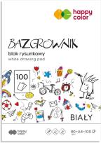 Opakowanie Blok rysunkowy biały A4 Bazgrownik 80g Happy Color pakiet 5sztuk