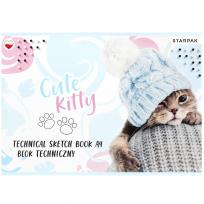 Opakowanie Blok techniczny A4/10K biały Cute (20szt)