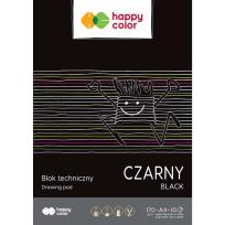 Opakowanie Blok techniczny czarny A4 170g Happy Color pakiet 20sztuk
