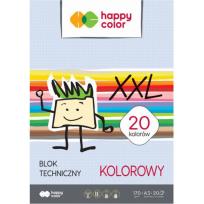 Opakowanie Blok techniczny kolorowy A3 170g Happy Color pakiet 10sztuk