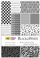 Opakowanie Blok z motywami Black&White A4/15K HAPPY COLOR