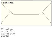 Opakowanie Box 25 kopert 22x11cm kremowe BSC 801E