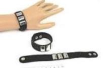 Opakowanie Bransoletka silikonowa czarna 22x2xm