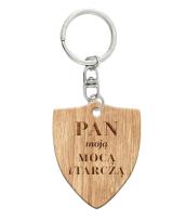 Opakowanie Brelok drewniany - Pan moją mocą i tarczą