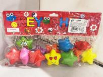 Opakowanie Brelok gwiazdka piankowa MIX (12szt)