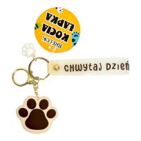 Opakowanie Brelok kocia łapka beżowy