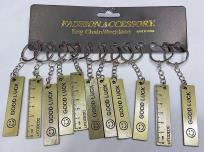Opakowanie Brelok linijka 6,5cm metalowa (12szt)