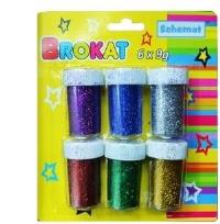 Opakowanie Brokat metaliczny 6 kolorów x 9g
