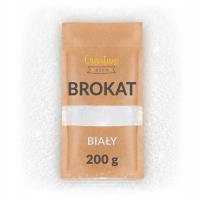 Opakowanie Brokat sypki do farb dekoracji biały 200g
