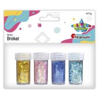 Opakowanie Brokat w słoiczku 4 kolory