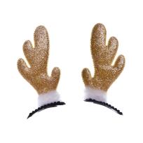 Opakowanie Brokatowe rogi renifera złote 2szt