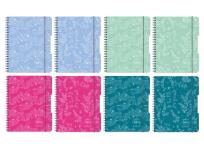 Opakowanie Brulion na spirali A4/80K kratka mix (4szt)