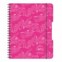 Opakowanie Brulion na spirali A5/80K kratka różowy (2szt)