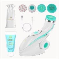 Opakowanie Brush Pro LUMINEO 4 końcówki + żel do wszystkich rodzajów skóry  turkusowy