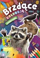 Okładka książki Brzdące kolorują. Zwierzaki (naklejki świecące w c