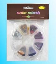 Opakowanie Cekiny kwiatki 8 kolorów 6mm 40g