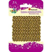 Opakowanie Cekiny na taśmie 6mm 2m złote