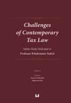 Okładka książki Challenges of Contemporary Tax Law