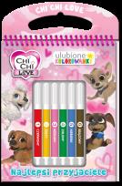 Okładka książki Chi Chi Love. Ulubione kolorowanki. Najlepsi przyjaciele