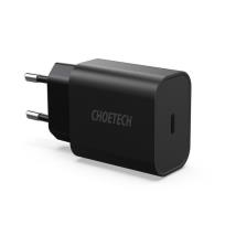 Okładka książki CHOETECH ŁADOWARKA SIECIOWA USB-C PD 3A 18W Q5004 BLACK