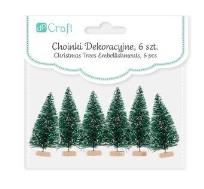 Opakowanie Choinka dekoracyjna zielona 5cm 6szt