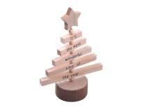 Opakowanie Choinka drewniana z gwiazdą naturalna 12x16cm