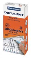 Opakowanie Cienkopis Document 0,3mm czarny (10szt)