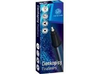 Opakowanie Cienkopis trójkątny czarny (12szt) ASTRA