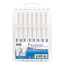 Opakowanie Cienkopisy graficzne czarne 8 grubości