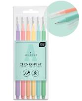 Opakowanie Cienkopisy pastelowe Academy 6 kolorów
