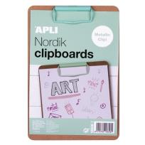 Opakowanie Clipboard A5 drewniany pastelowy zielony
