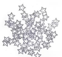 Opakowanie Confetti gwiazdki srebrne 60szt