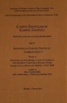 Okładka książki Corpus Epistularum Ioannis Dantisci Part IV Inventory of Ioannes Dantiscus' Correspondence Volume 3